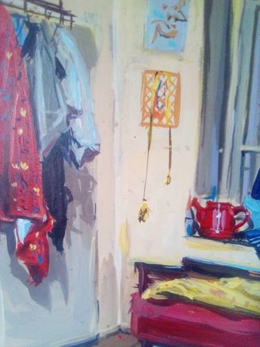 Original Contemporary Home Painting by Jelena Black Grass Milovanovich