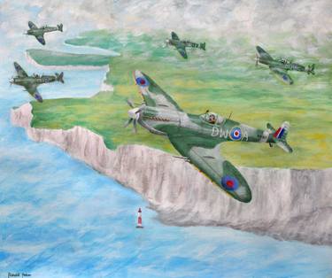 Spitfires Over The White Cliffs Of Dover thumb