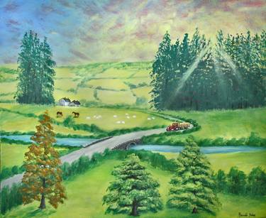 Original Impressionism Landscape Paintings by Ronald Haber
