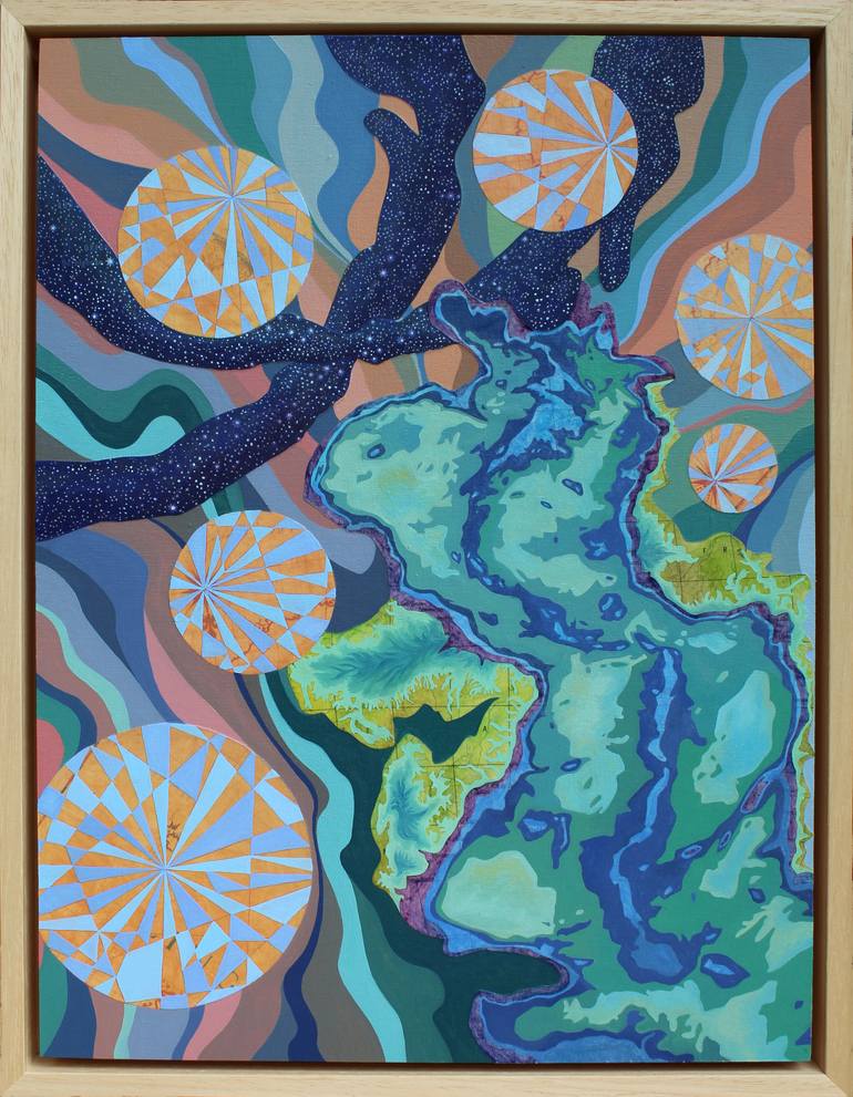 Original Abstract Expressionism Abstract Painting by Inka Markowski