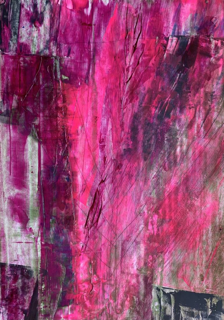 Bloom Magenta Painting by Gary Passanise | Saatchi Art