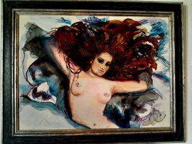 Original Art Nouveau Women Painting by Carmen Moreno