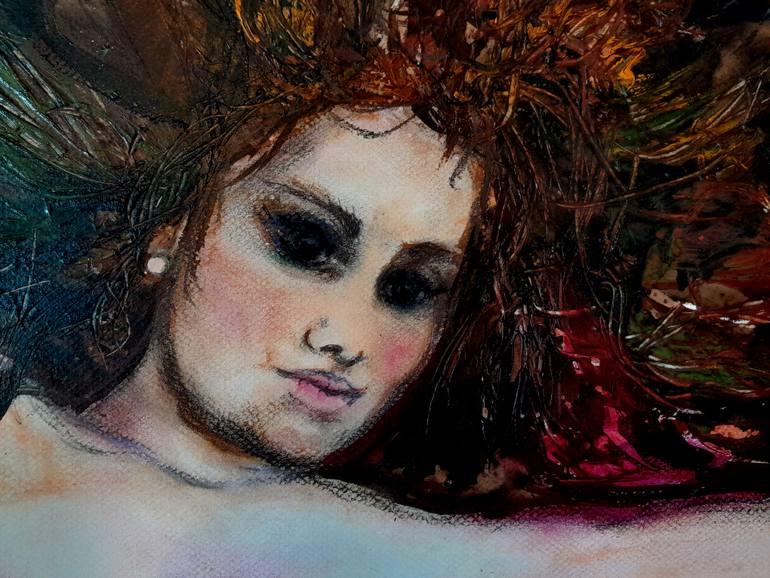 Original Art Nouveau Women Painting by Carmen Moreno