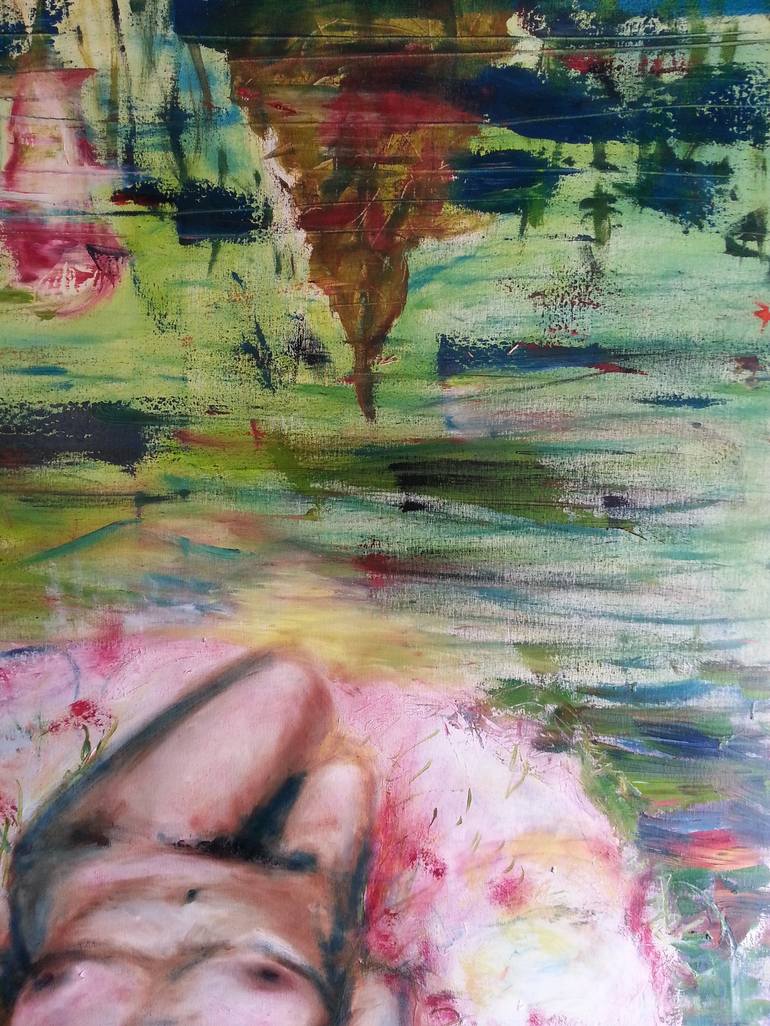 Original Impressionism Nude Painting by CARMEN MORENO