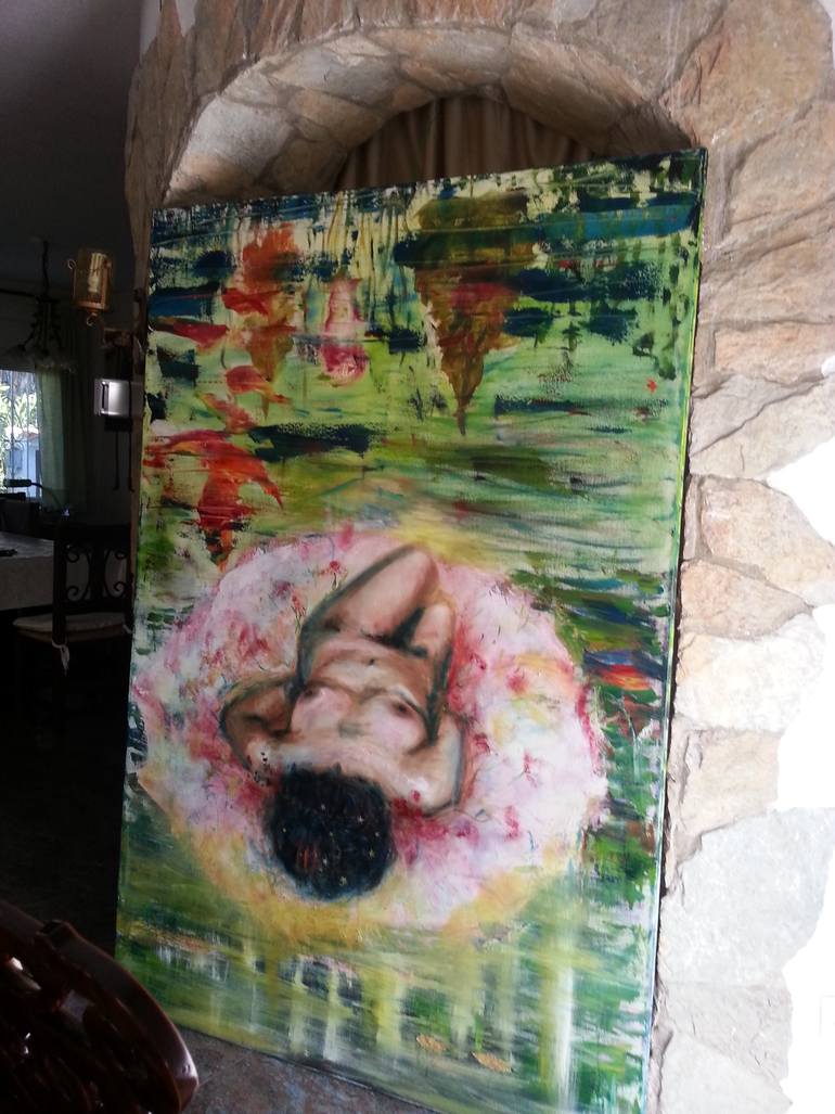Original Figurative Nude Painting by Carmen Moreno