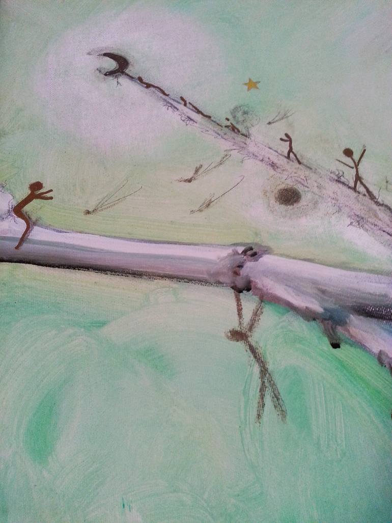 Original Modernism Politics Painting by Carmen Moreno