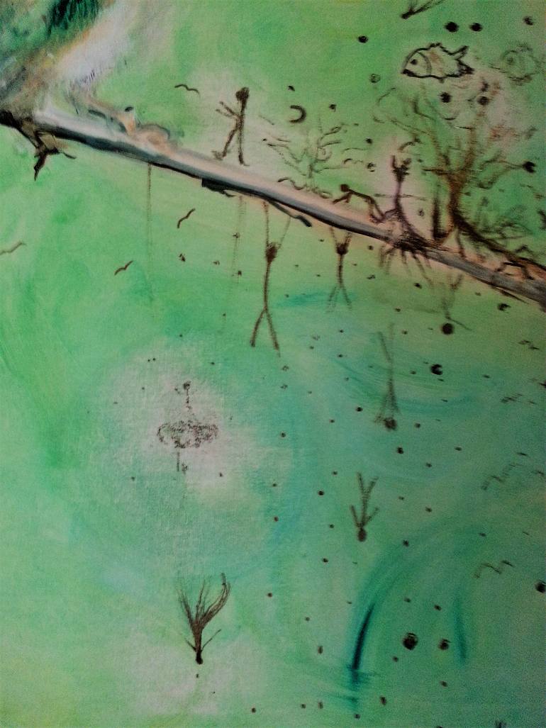 Original Modernism Politics Painting by Carmen Moreno