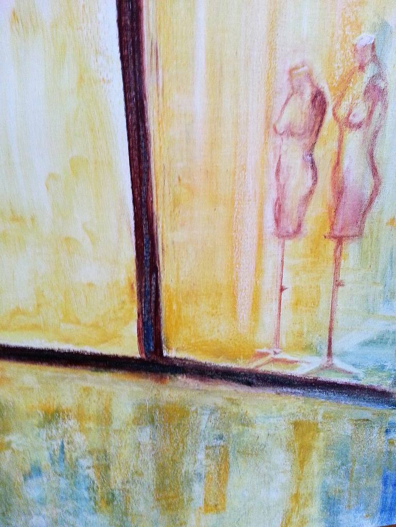 Original Expressionism Interiors Painting by CARMEN MORENO