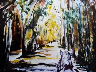 "El Parque de Maria Luisa" (SOLD to a collector in Germany) thumb