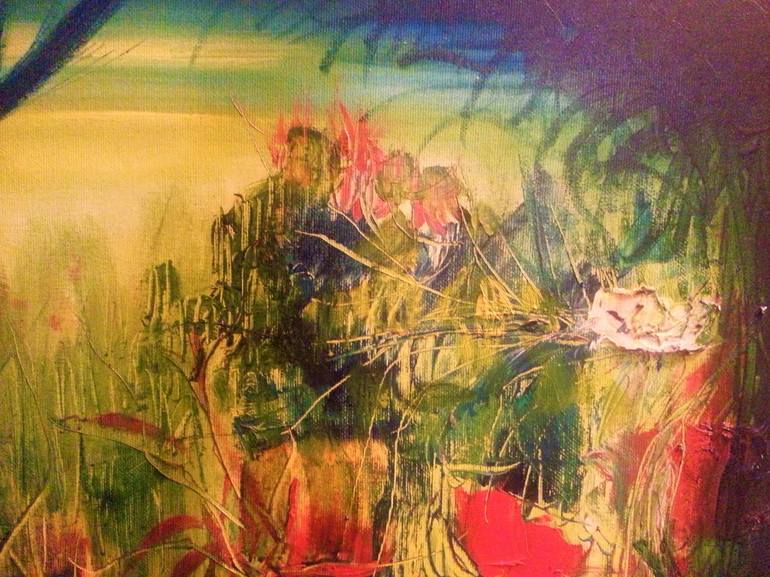 Original Abstract Expressionism Fantasy Painting by CARMEN MORENO