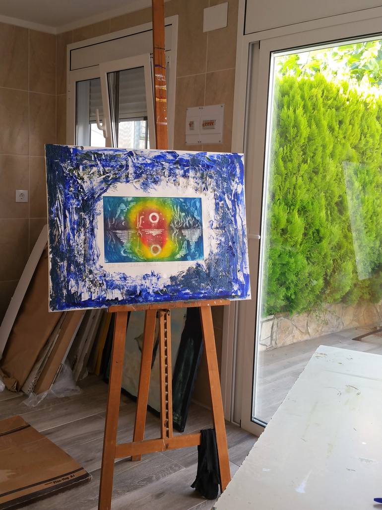 Original Abstract Expressionism Fantasy Painting by Carmen Moreno