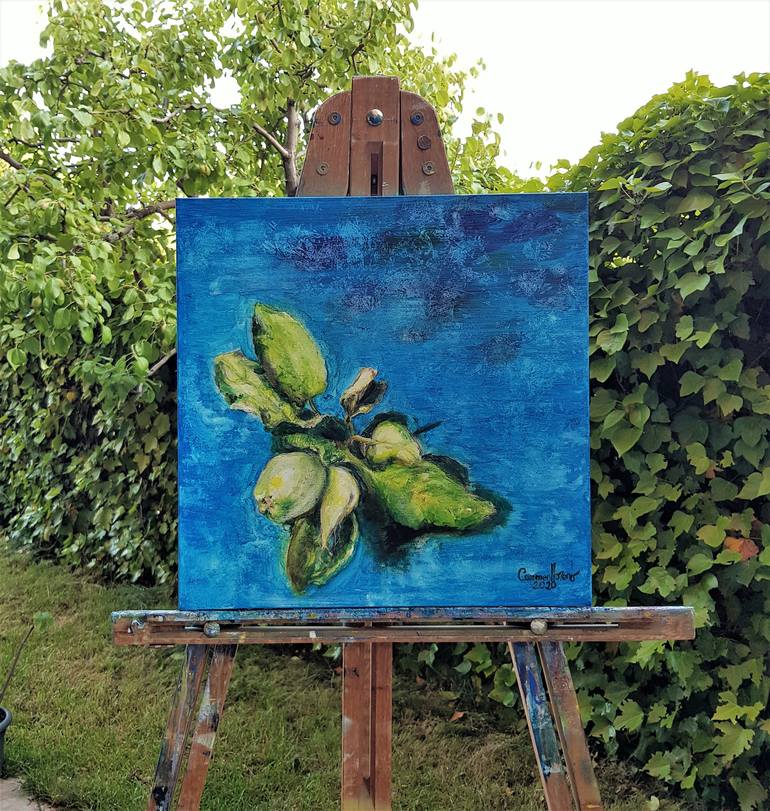 Original Conceptual Garden Painting by Carmen Moreno