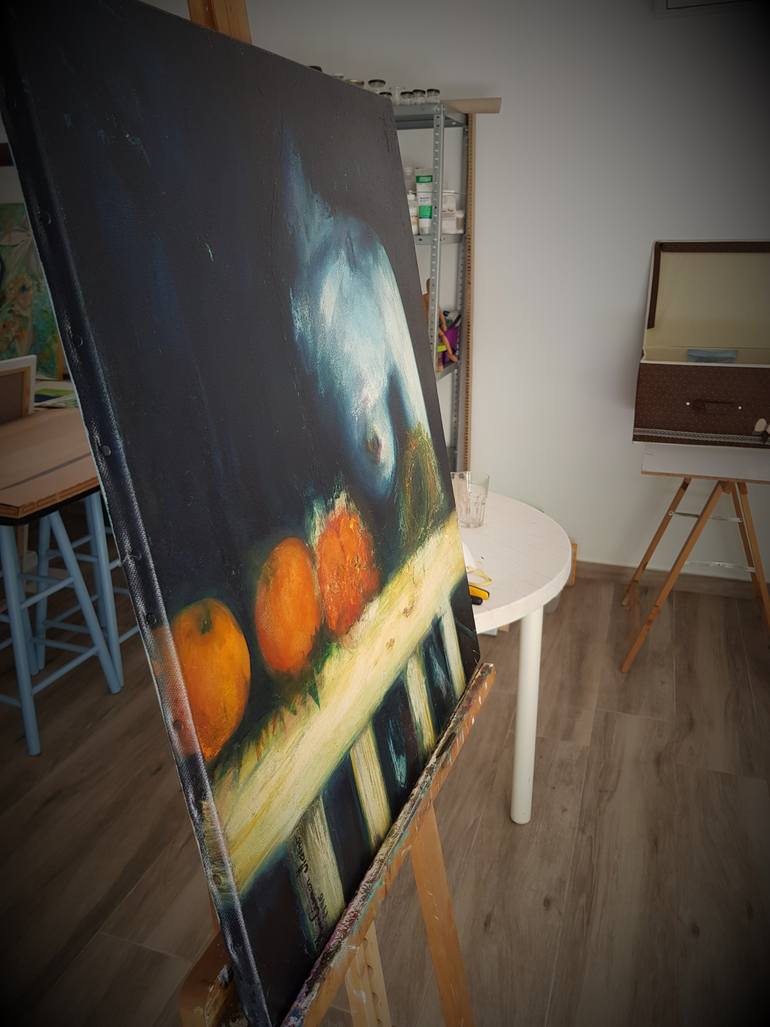 Original Conceptual Erotic Painting by Carmen Moreno