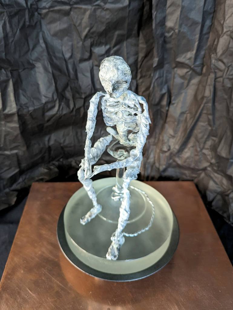 Original 3d Sculpture Mortality Sculpture by Sandra Stowell