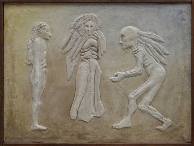 Original Figurative Classical mythology Sculpture by Sandra Stowell