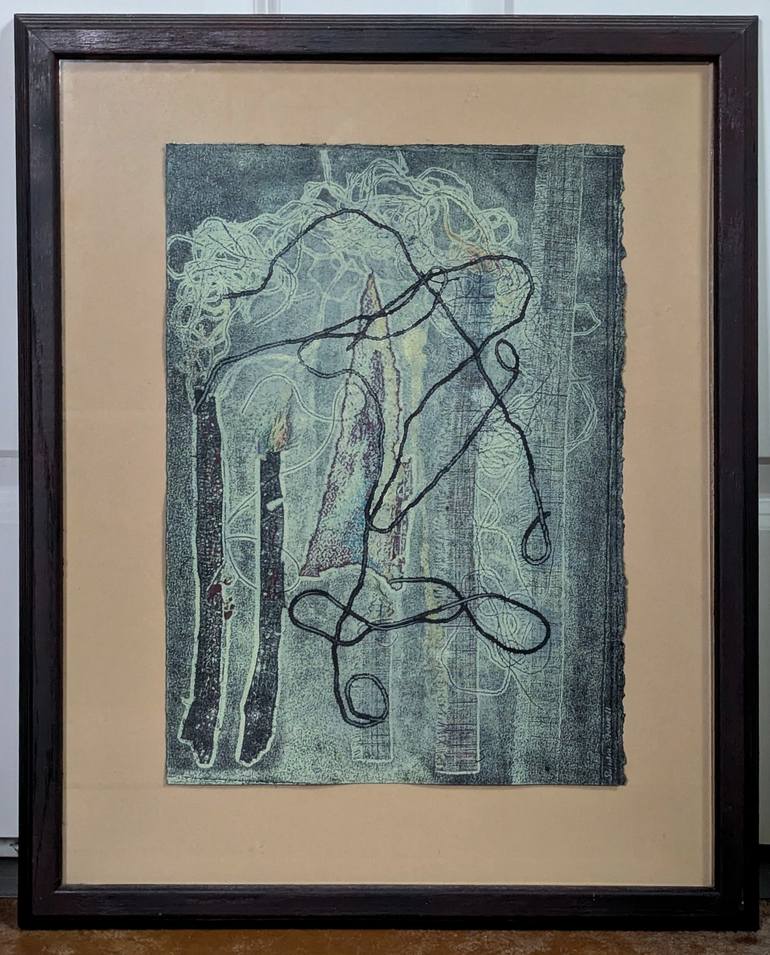 Original Abstract Nature Printmaking by Sandra Stowell