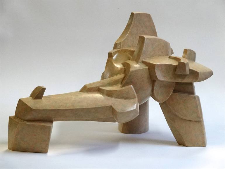 Original Cubism Abstract Sculpture by Mike Conlen