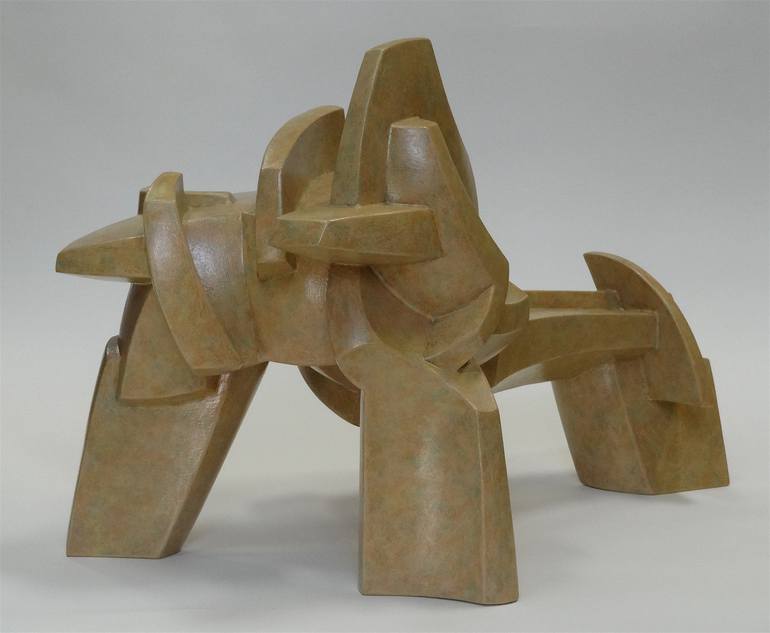 Original Cubism Abstract Sculpture by Mike Conlen