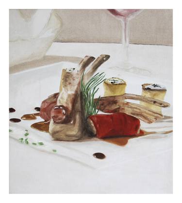 Original Food Painting by Mercedes Granel