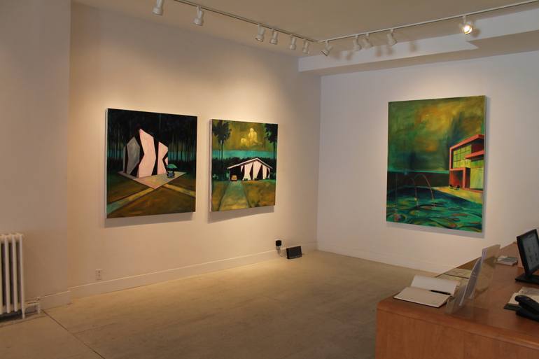 Original Expressionism Architecture Painting by Ian Mclean