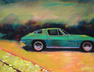 Print of Automobile Paintings by Ian McLean
