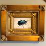 This little Rain Beetle trompe l'oeil painting measures 3 x 4.5 inches and and is framed in a vintage style gilt frame measuring 9 x 7.5 x 1.5.
I can also supply the painting unfranmed, please let me know when ordering.