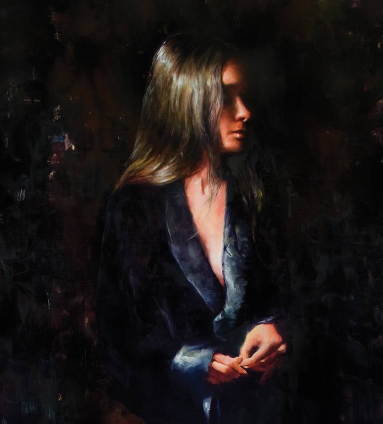 Original Figurative Women Painting by Matt Abraxas