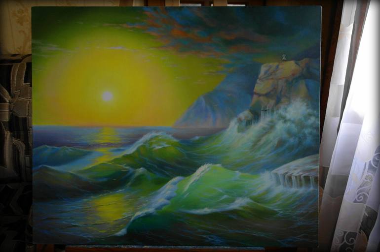 Original Other Seascape Painting by Valeriy Grebenyuk