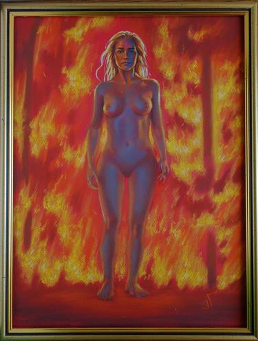 Print of Nude Paintings by Valeriy Grebenyuk