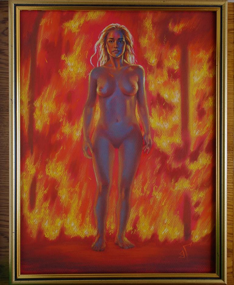 Original Figurative Nude Painting by Valeriy Grebenyuk
