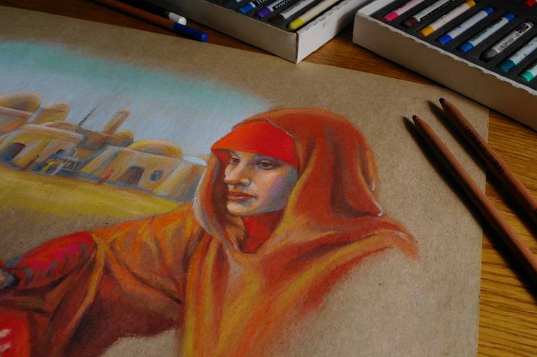 Original Figurative Fantasy Drawing by Valeriy Grebenyuk