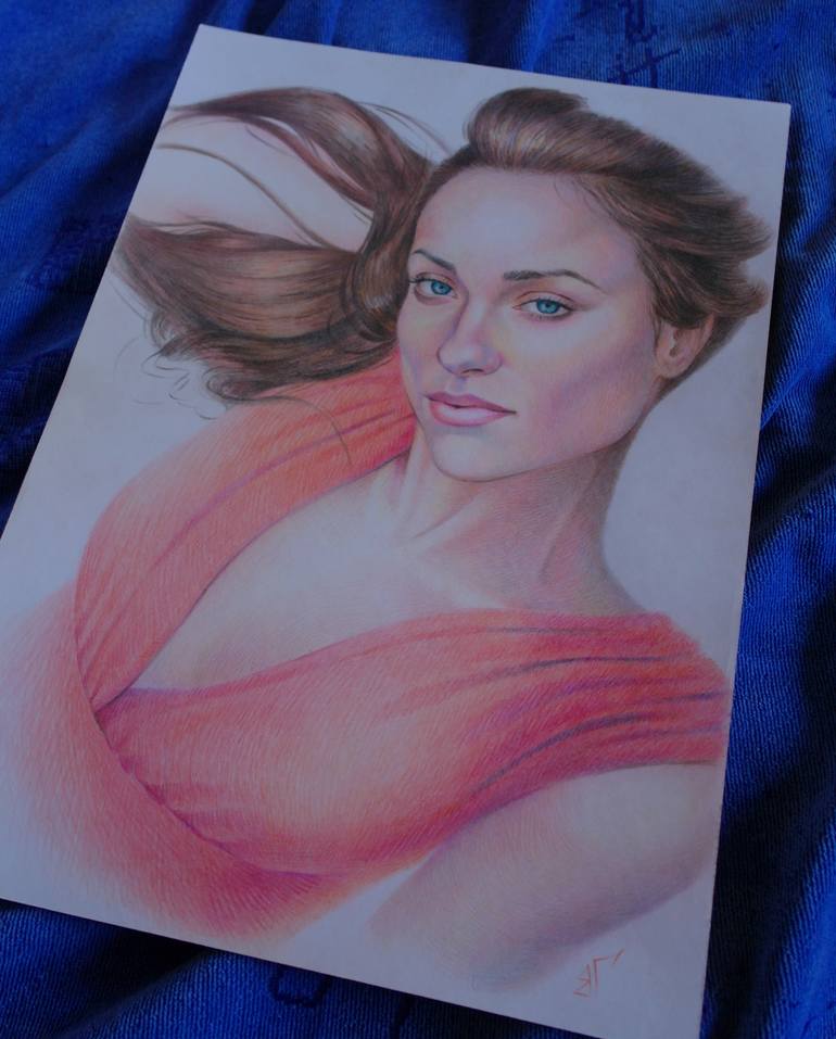 Original Figurative Women Drawing by Valeriy Grebenyuk
