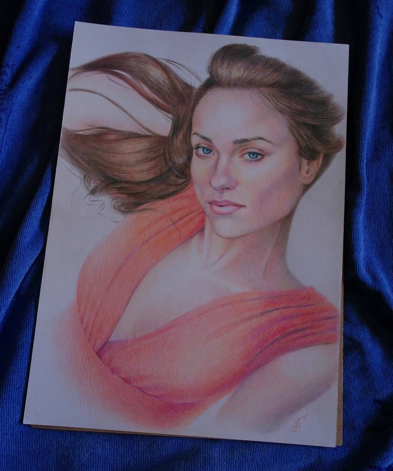 Original Figurative Women Drawing by Valeriy Grebenyuk
