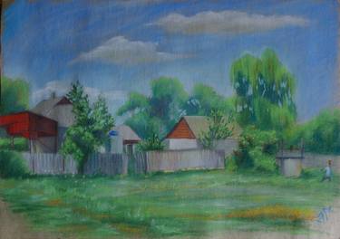 Print of Impressionism Rural life Drawings by Valeriy Grebenyuk
