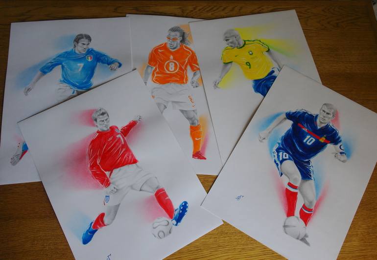 Original Figurative Sports Drawing by Valeriy Grebenyuk