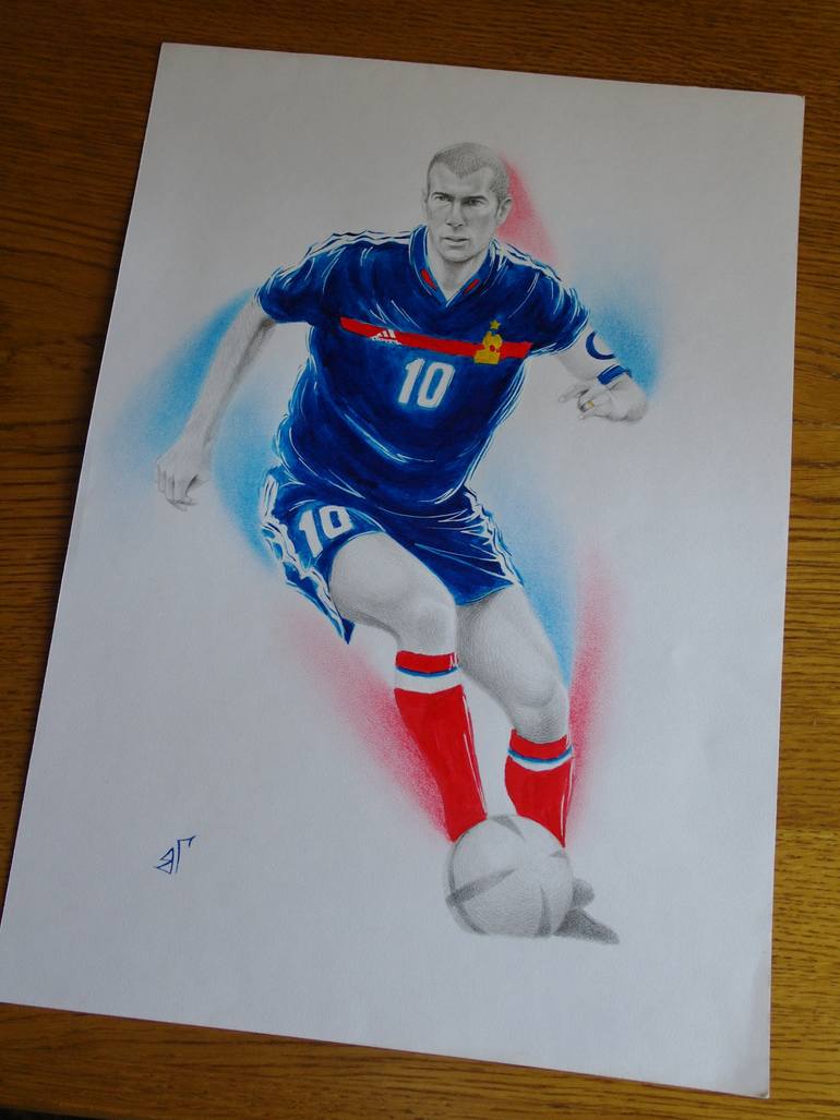 Original Figurative Sports Drawing by Valeriy Grebenyuk