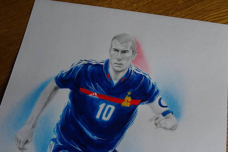 Original Figurative Sports Drawing by Valeriy Grebenyuk