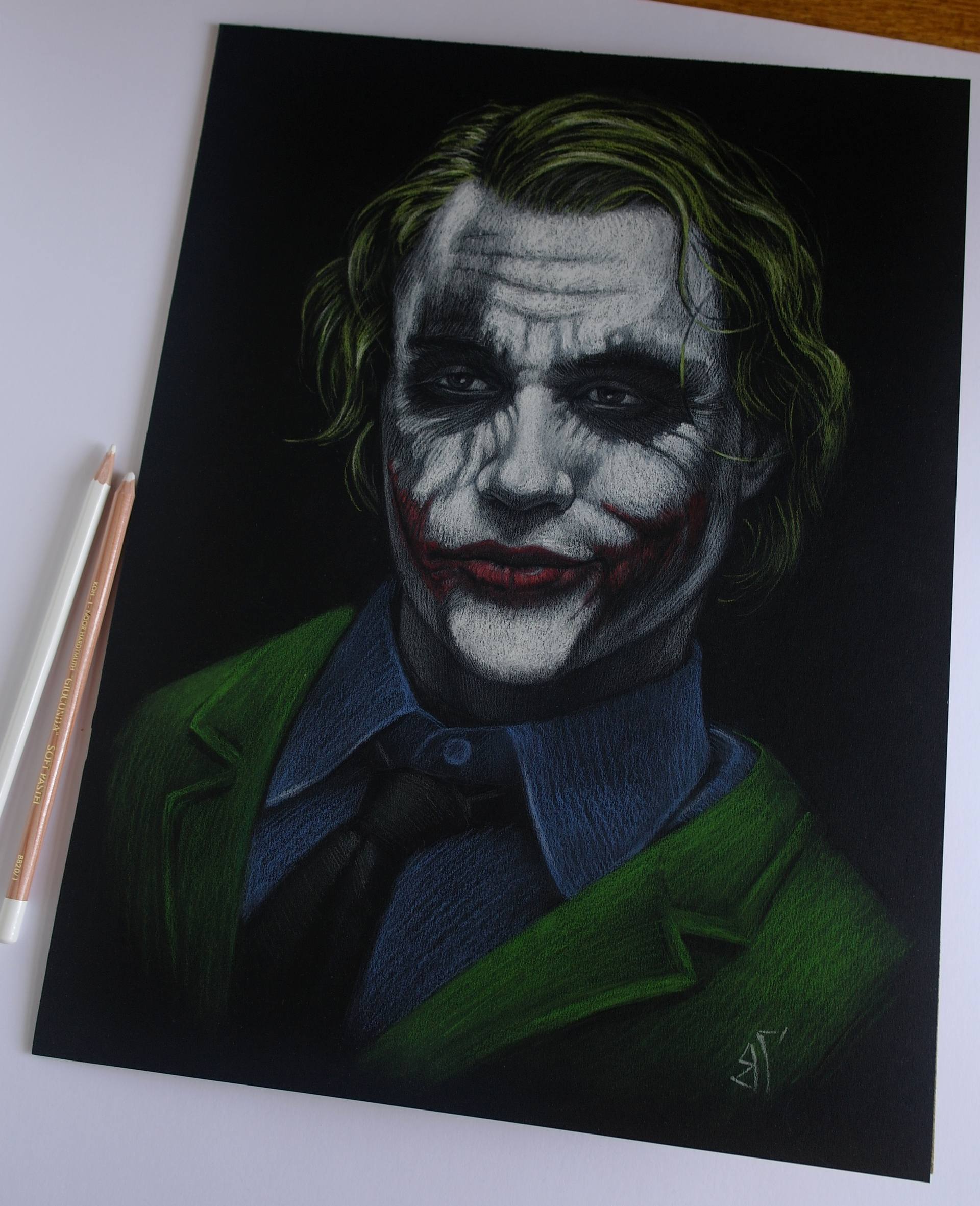 Joker Heath Ledger Drawing By Valeriy Grebenyuk Saatchi Art