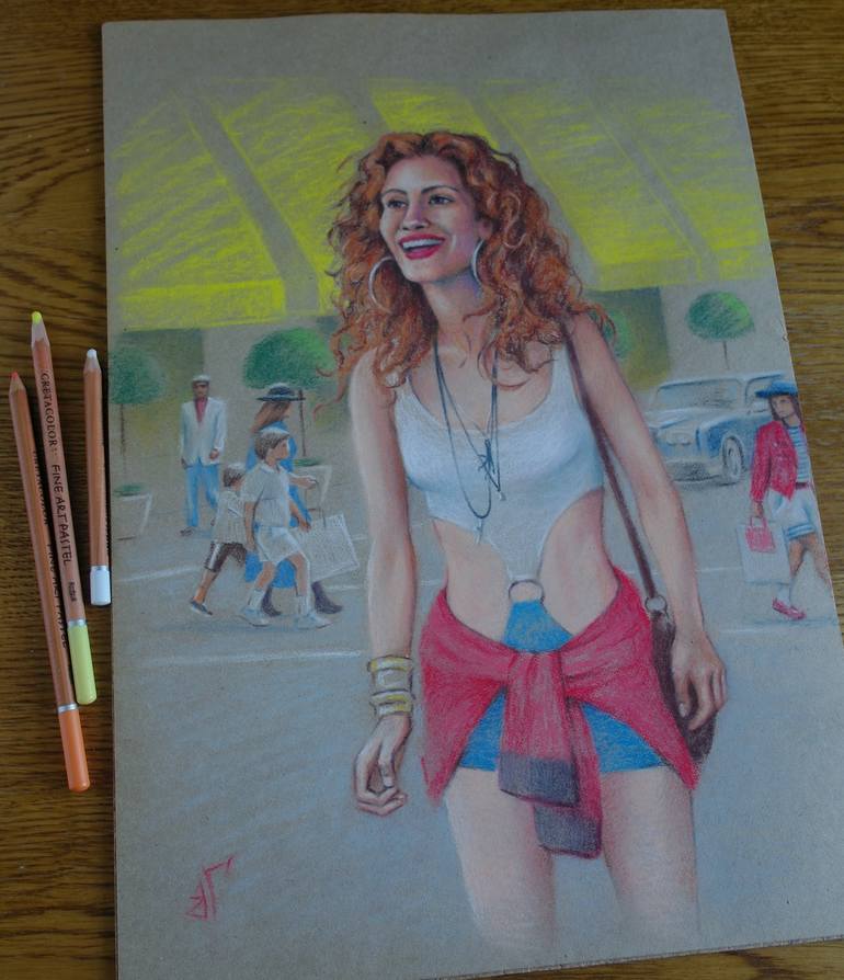 Original Figurative Cinema Drawing by Valeriy Grebenyuk