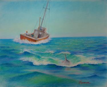 Print of Realism Seascape Drawings by Valeriy Grebenyuk