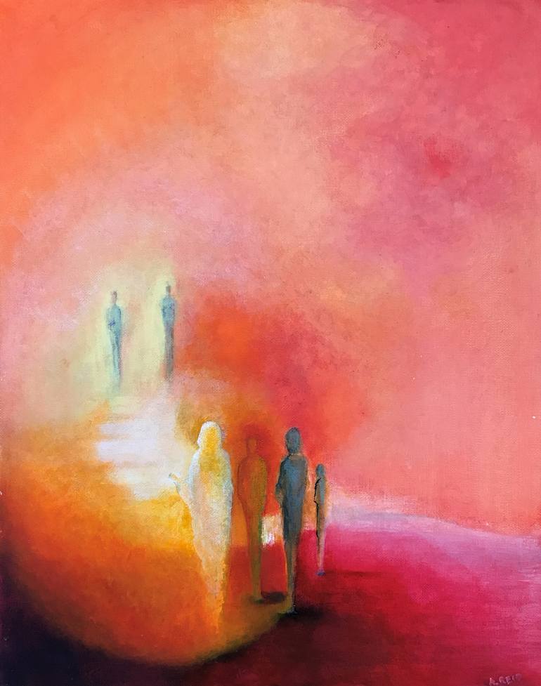 Print of Abstract Expressionism Religion Paintings by Anne Reid
