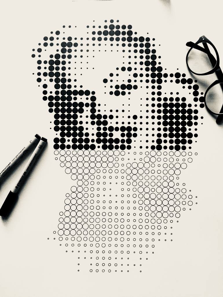 Original Conceptual Pop Culture/Celebrity Drawing by Stefano Padoan