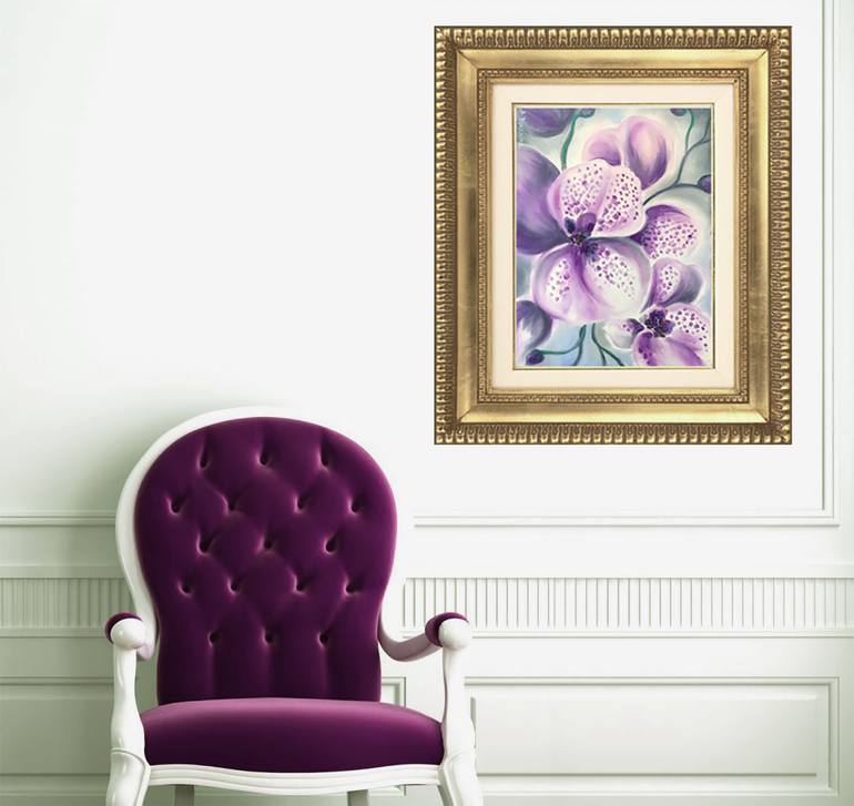 Original Expressionism Floral Painting by Elena Markina