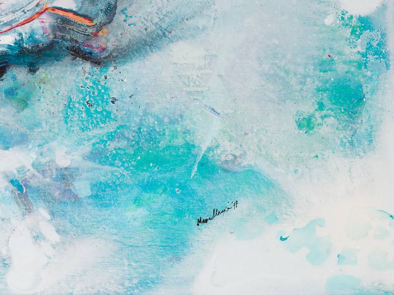 Original Abstract Expressionism Abstract Painting by Maria Bacha