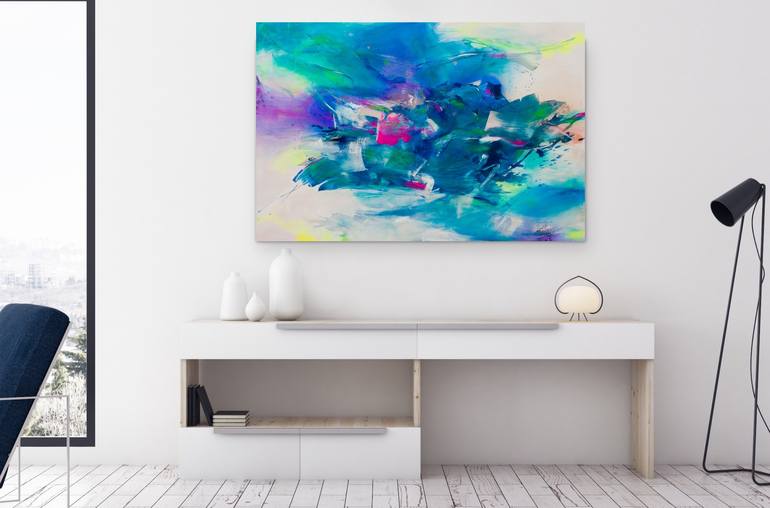 Original Abstract Painting by MARIA BACHA