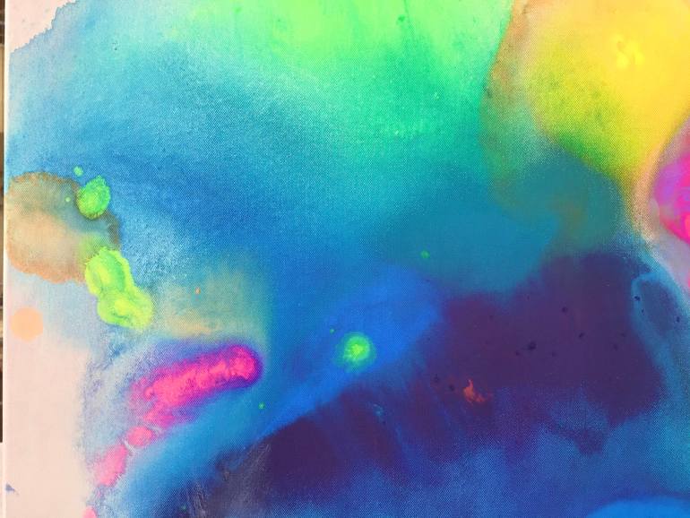 Original Abstract Expressionism Abstract Painting by Maria Bacha