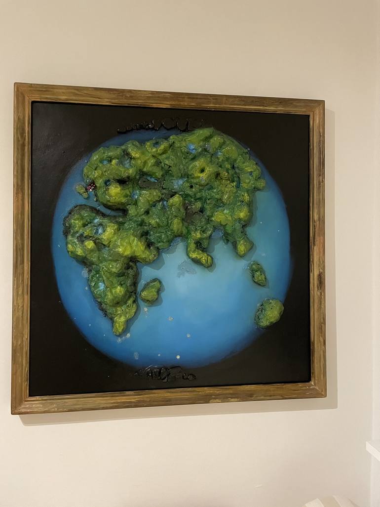 Original 3d Sculpture Outer Space Mixed Media by Barbara Stretti