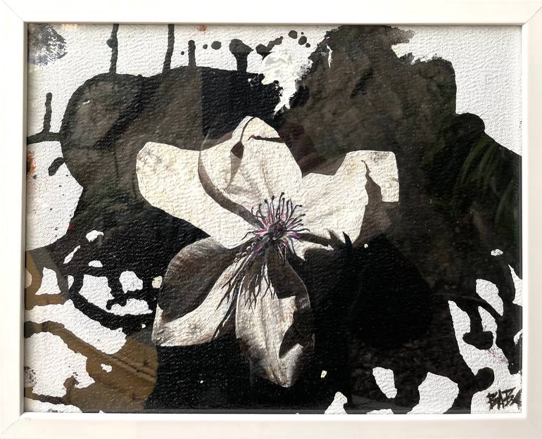 Original Abstract Floral Painting by Barbara Stretti