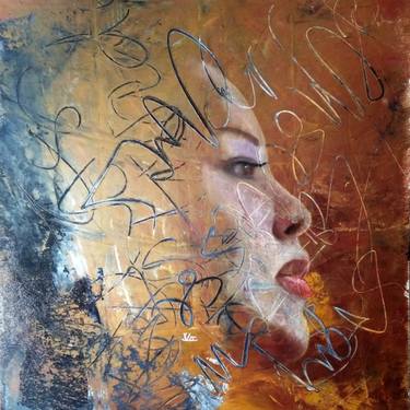 Original Figurative Portrait Painting by Dieter Becker