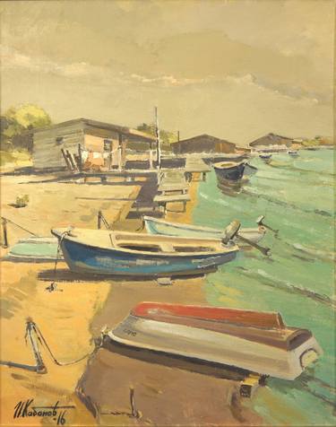 Boats on the shore thumb